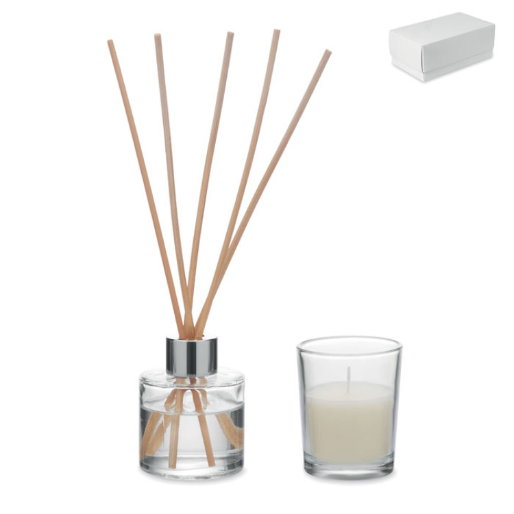 Set bougies et diffuseur Transparent