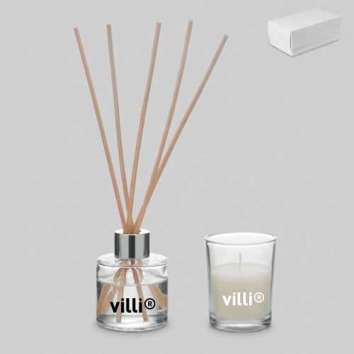 Set bougies et diffuseur Transparent