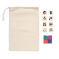 Set de 8 tampons en bois Beige