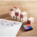 Set de 8 tampons en bois Beige
