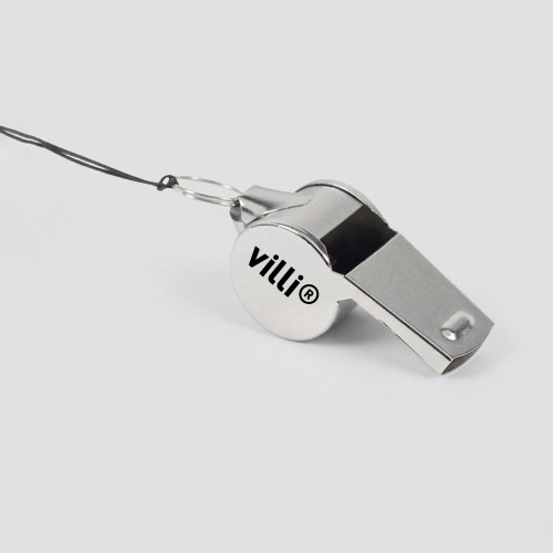 Sifflet en métal Argent