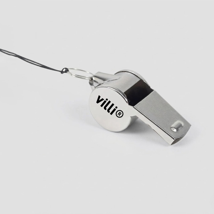 Sifflet en m&eacute;tal Argent