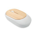 Souris sans fil en bambou Blanc