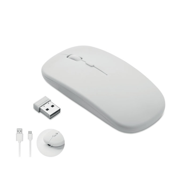 Souris sans fil rechargeable Blanc