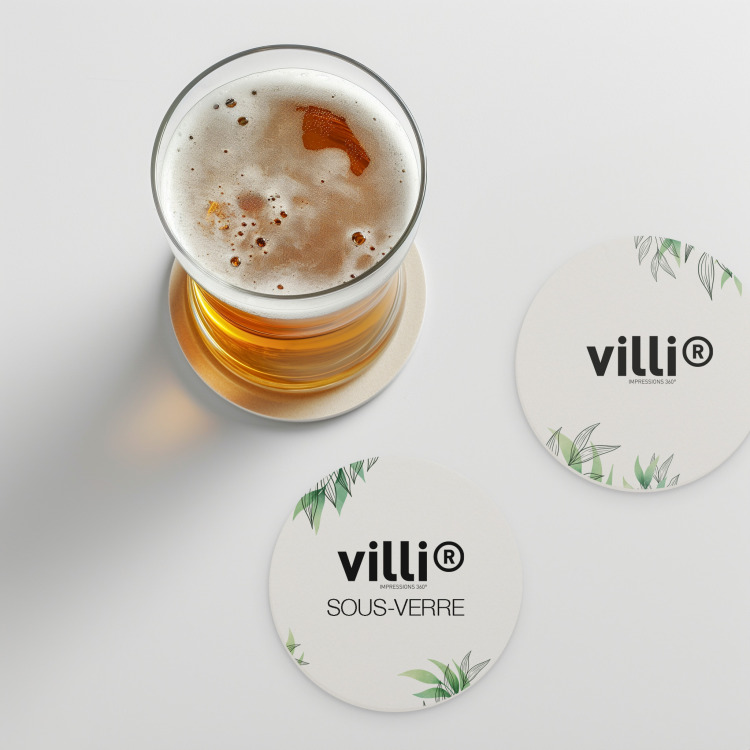 Sous-verre indéchirable et lavable