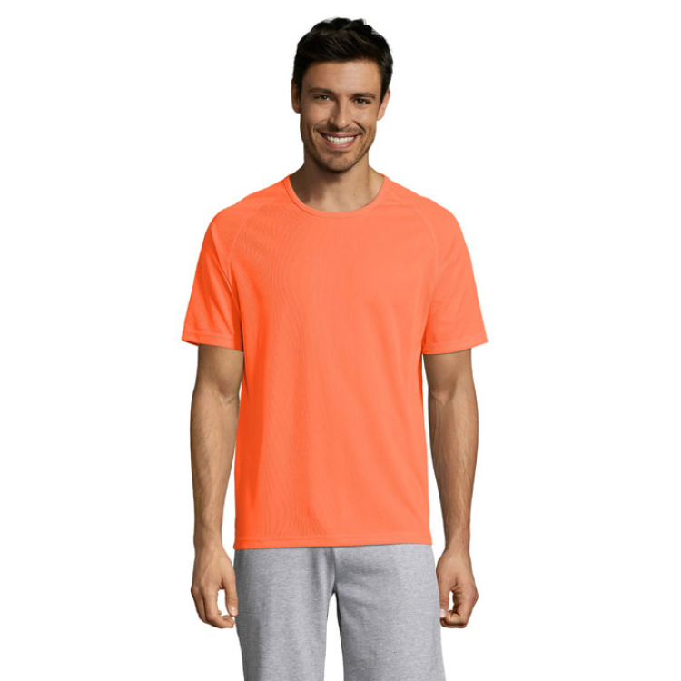 SPORTY MEN T-Shirt Orange Fluo XS