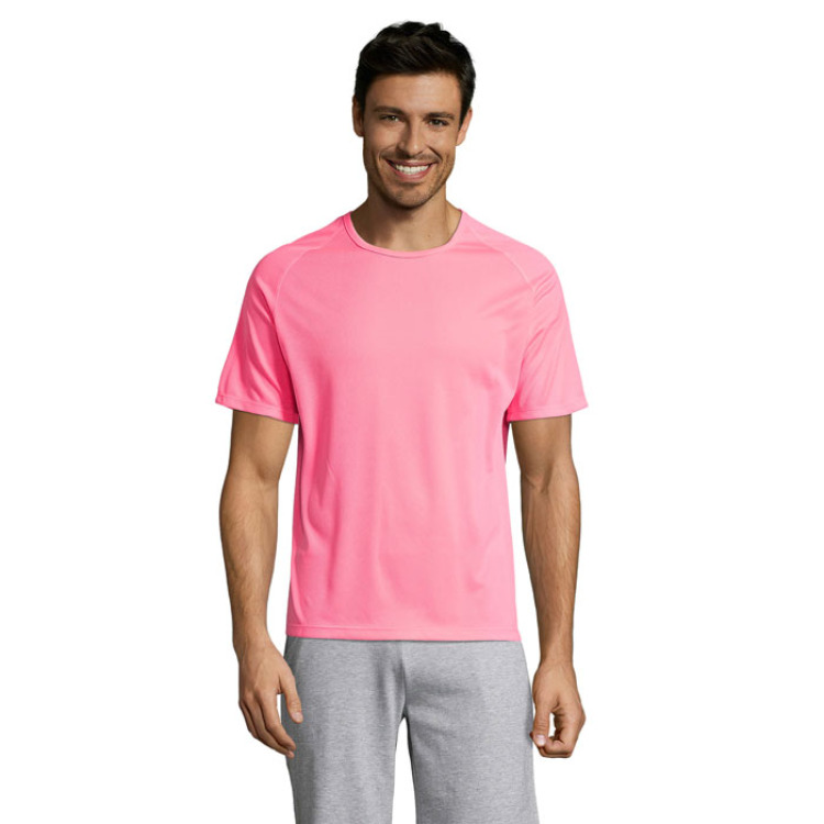 SPORTY MEN T-Shirt Rose Fluo 2 M