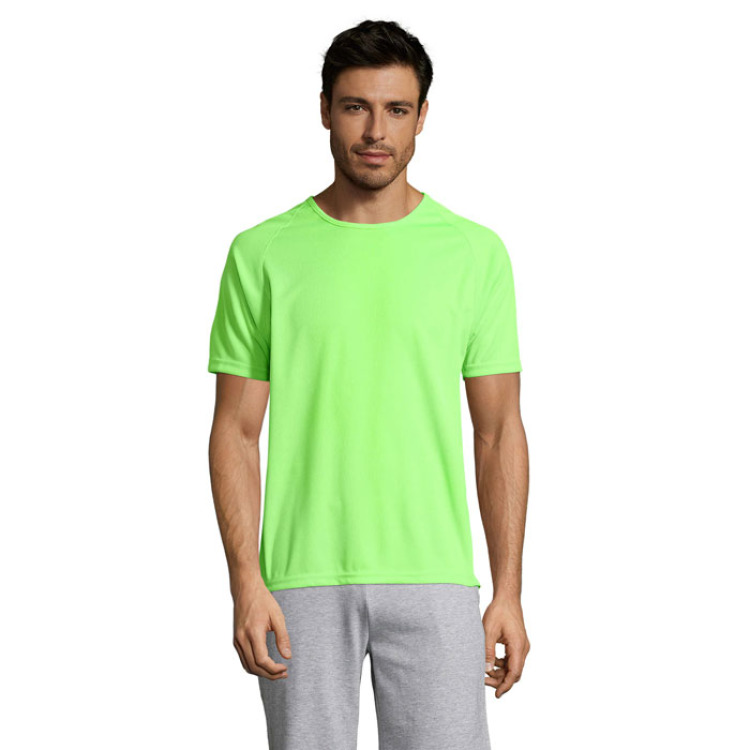 SPORTY MEN T-Shirt Vert Fluo XS