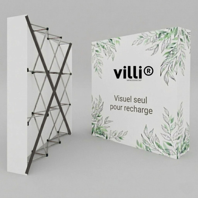 Stand parapluie textile  Recharge 3x2