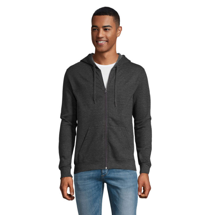 STONE UNI HOODIE 260g Anthracite Chine XL