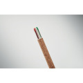 Stylo &agrave; bille 4 couleurs Beige