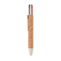 Stylo &agrave; bille 4 couleurs Beige