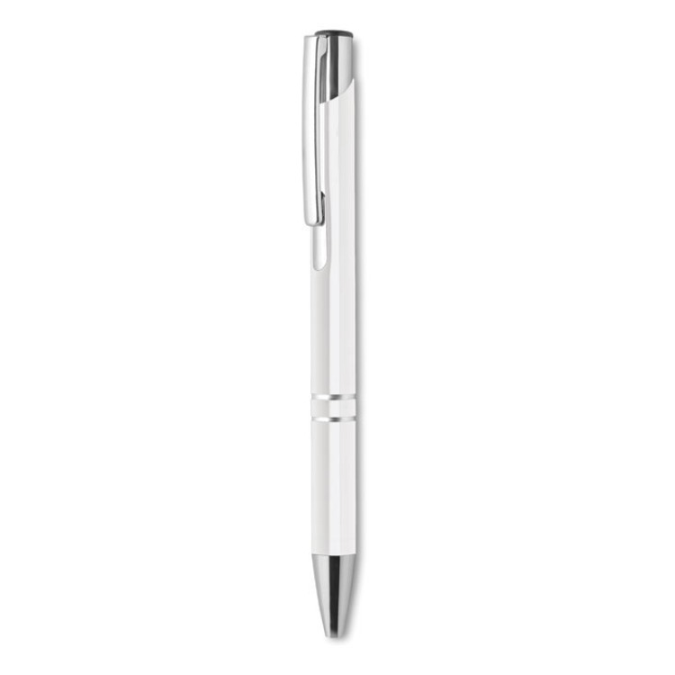 Stylo &agrave; bille en alu recycl&eacute; Blanc