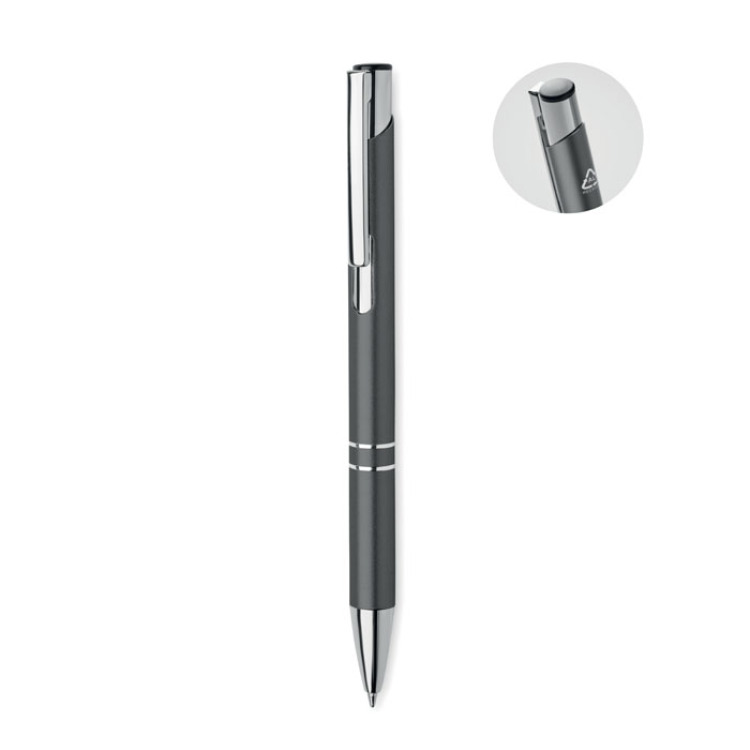 Stylo &agrave; bille en alu recycl&eacute; Titanium