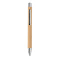 Stylo &agrave; bille en papier recycl&eacute; Beige