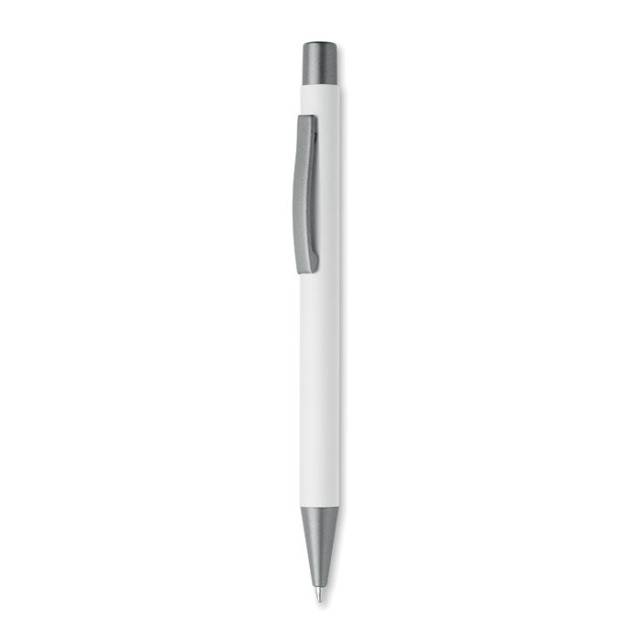 Stylo bille aluminium recyclé Blanc