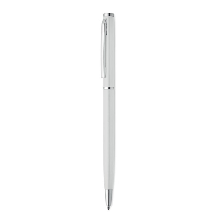 Stylo bille aluminium recycl&eacute; Blanc