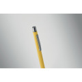 Stylo bille aluminium recycl&eacute; Jaune