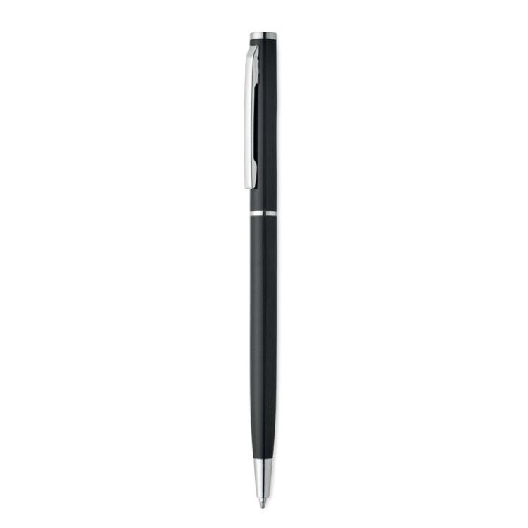Stylo bille aluminium recycl&eacute; Noir