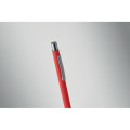 Stylo bille aluminium recycl&eacute; Rouge