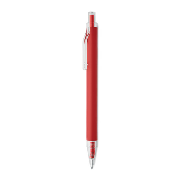 Stylo bille aluminium recycl&eacute; Rouge