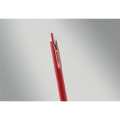 Stylo bille aluminium recycl&eacute; Rouge
