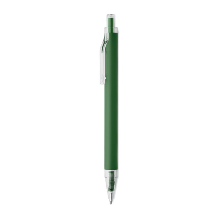 Stylo bille aluminium recycl&eacute; Vert