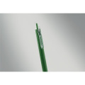 Stylo bille aluminium recycl&eacute; Vert