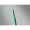 Stylo bille aluminium recycl&eacute; Vert