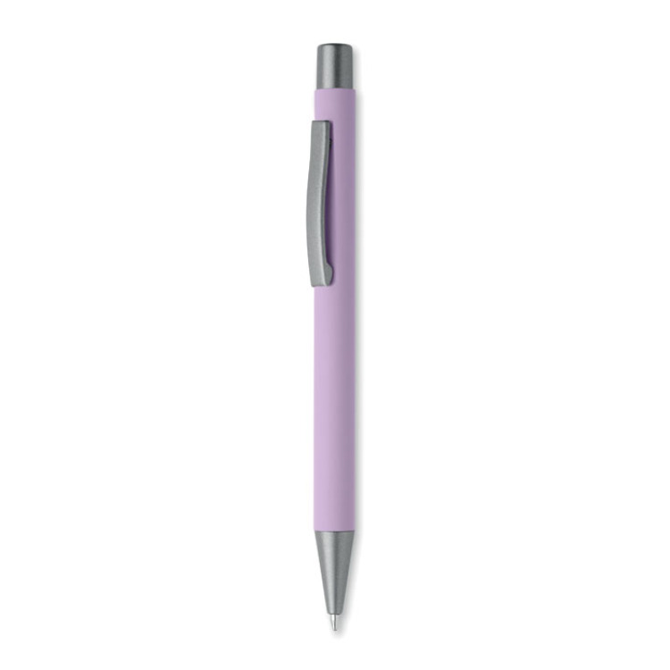 Stylo bille aluminium recycl&eacute; Violet