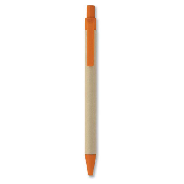 Stylo bille en PLA maïspapier Orange