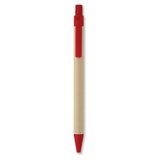 Stylo bille en PLA maïspapier Rouge