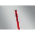 Stylo bille twist en alu recycl&eacute; Rouge