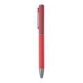 Stylo bille twist en alu recycl&eacute; Rouge