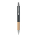 Stylo en aluminium encre bleue Noir