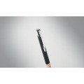Stylo en aluminium encre bleue Noir