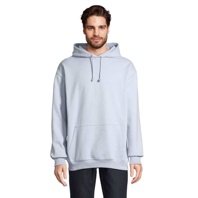 Sweat Unisex Capuche Bleu Cremeux 3XL