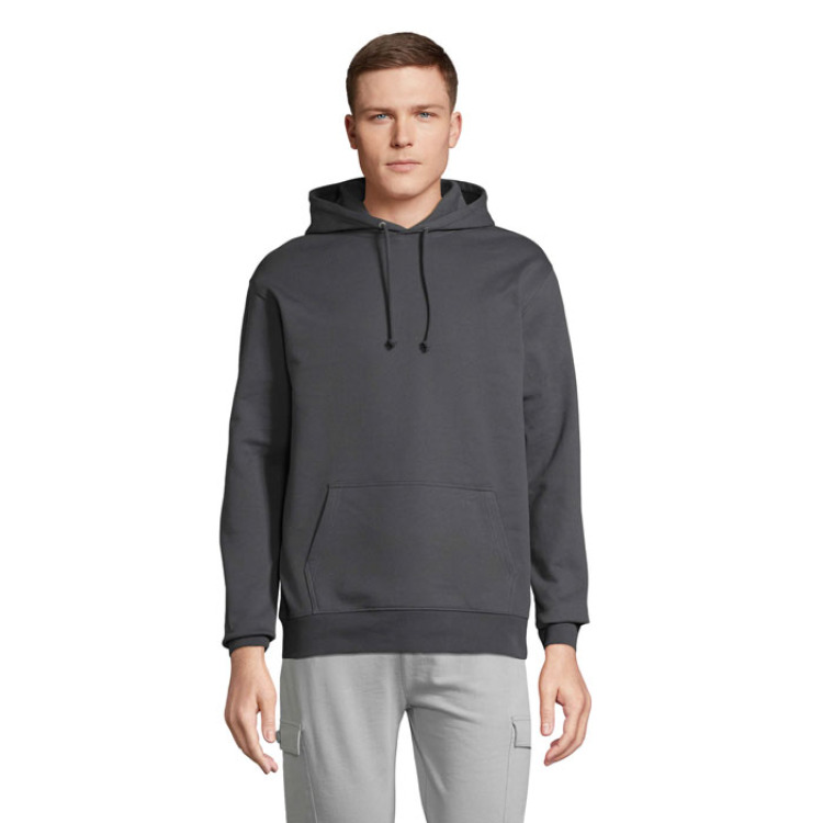 Sweat Unisex Capuche Gris Souris XXS