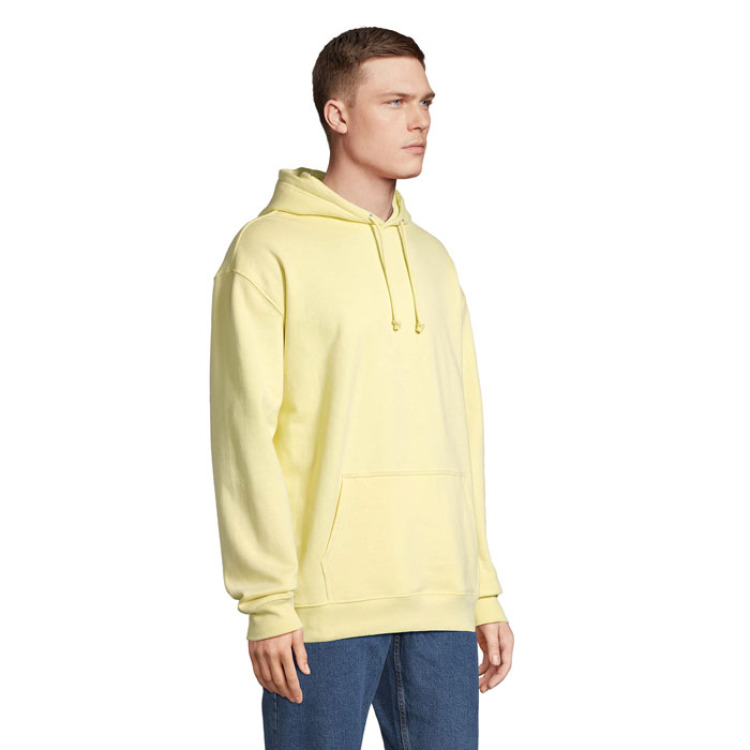 Sweat Unisex Capuche Jaune Clair 3XL