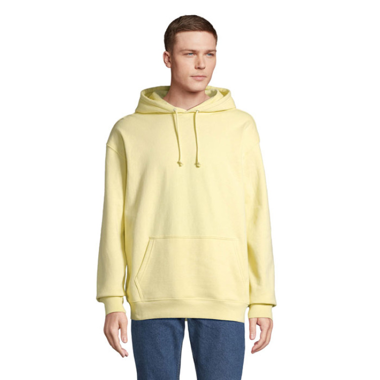 Sweat Unisex Capuche Jaune Clair XXL