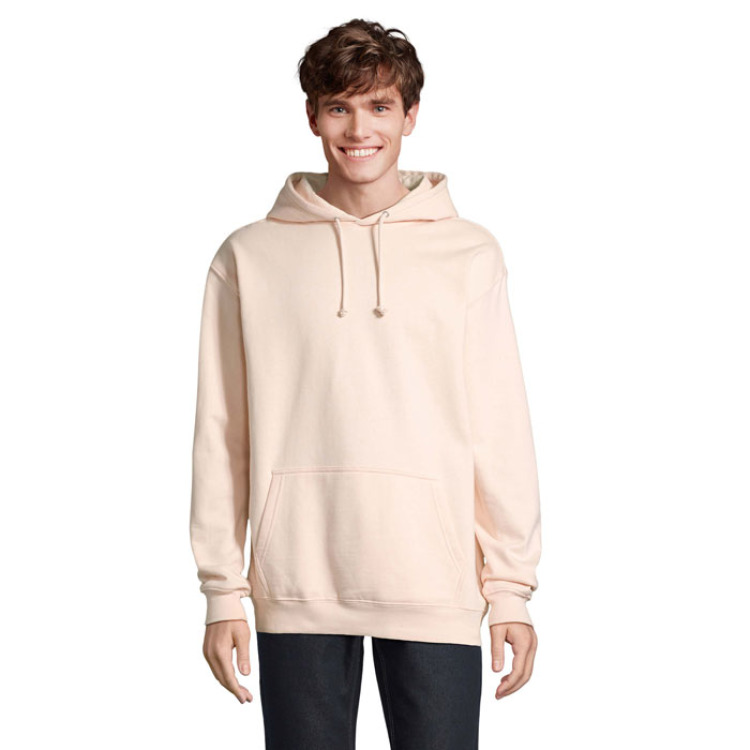 Sweat Unisex Capuche Rose Cremeux XXL