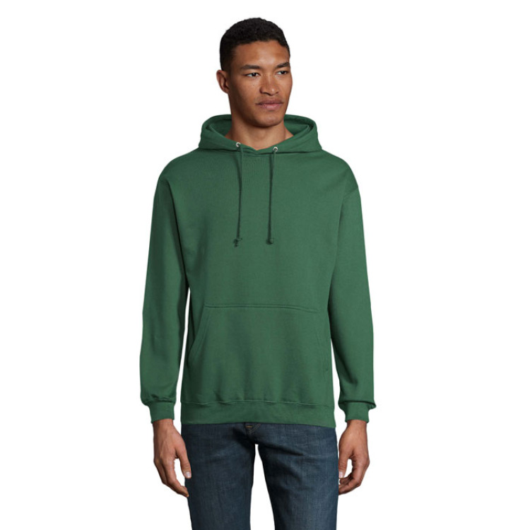 Sweat Unisex Capuche Vert Bouteille XXS