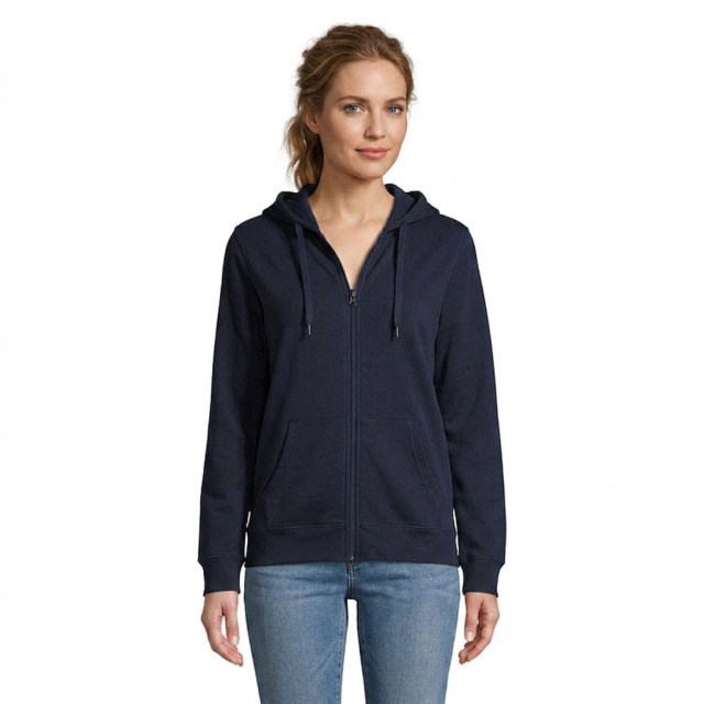 Sweat unisexe zippé à capuche French Marine