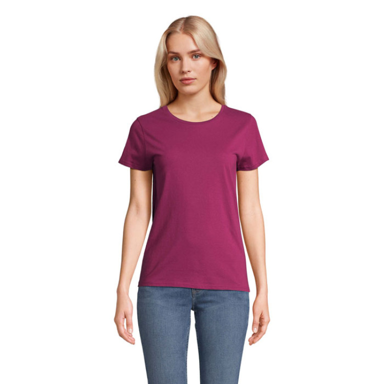 T-Shirt col rond en coton bio Femme Astral Purple