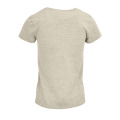 T-Shirt col rond en coton bio Femme Beige Chine
