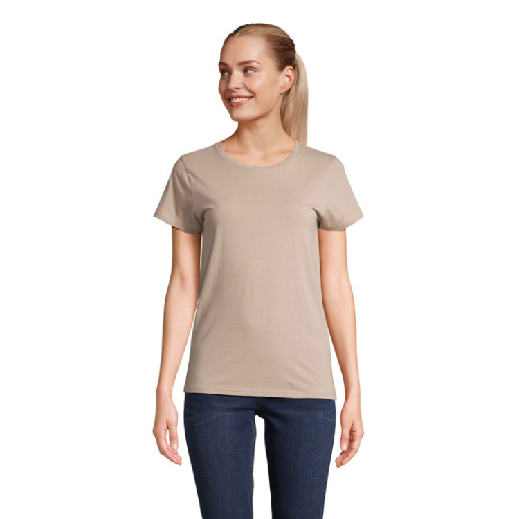 T-Shirt col rond en coton bio Femme Corde