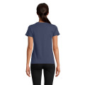 T-Shirt col rond en coton bio Femme Denim