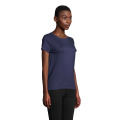 T-Shirt col rond en coton bio Femme French Marine