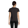 T-Shirt col rond en coton bio Femme Noir Profond