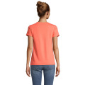 T-Shirt col rond en coton bio Femme Pop Orange
